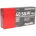 Aguila Handgun Ammunition .40 S&W 180 gr FMJ 1050 fps 50/ct