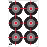 Birchwood Casey Dirty Bird 12"x18" Splatter Target Multiple Bull's Eye - 100/ct