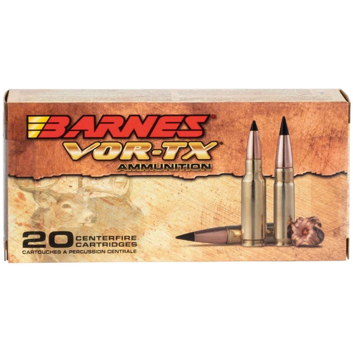 Barnes vor-tx rifle ammunition 6. 5 grendel 115gr tac-x bt 2590fps 20/ct - image 1