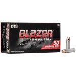 CCI Blazer Aluminum Handgun Ammunition .38 Spl +p 158 gr. FMJ 850 fps 50/ct