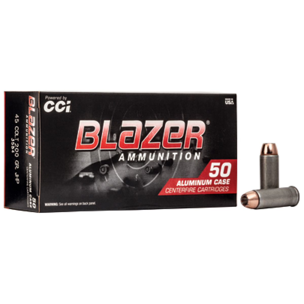Cci3584_1. Jpg - blazer 45 colt 200gr jhp 50/1000 - cci3584 1