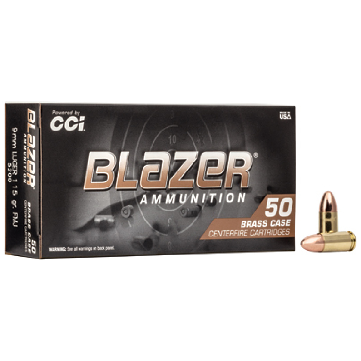 Blazer brass 9mm 115gr fmj 50/1000 - image 1