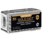 SPR GOLD DOT 22WMR 40GR SHRT BRL 50