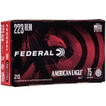 FEDERAL .223 REM 75GR TOTAL METAL JACKET (TMJ) AMMO 20RD