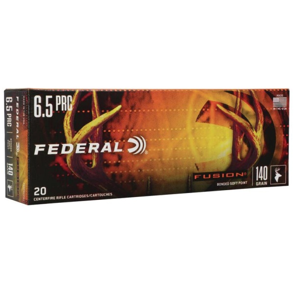 Federal Fusion Rifle Ammunition 6.5 PRC 140 gr. SP 2925 fps 20/ct