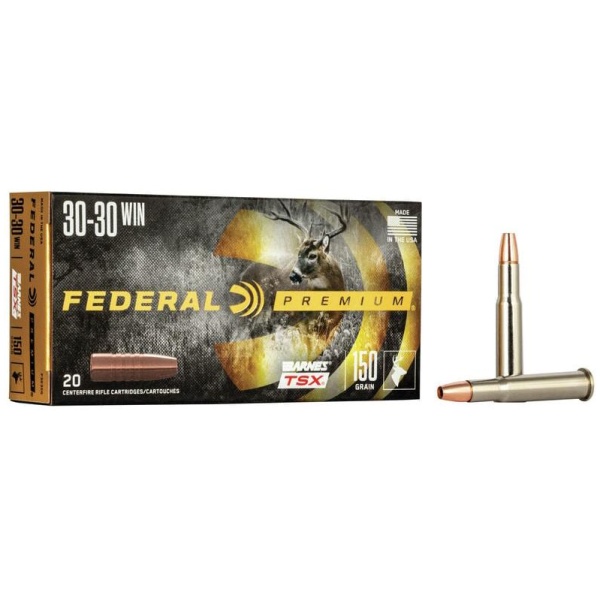 Federal Barnes TSX Rifle Ammunition .30-30 Win 150gr Solid 2220 fps 20/ct