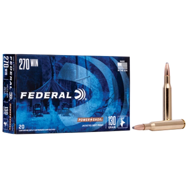 fed pwrshk 270win 130gr sp 20/200