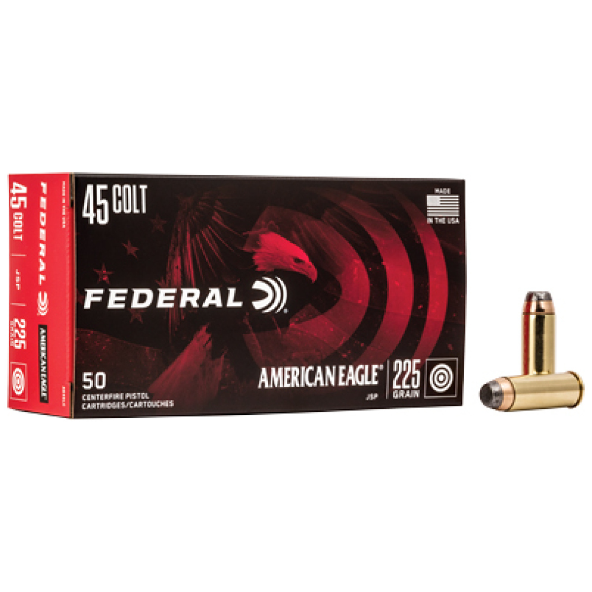 Fed am eagle 45lc 225gr jsp 50/1000 - image 1