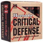 Hornady Critical Defense Handgun Ammo .357 Mag 125 gr FTX 1500 fps 25/box
