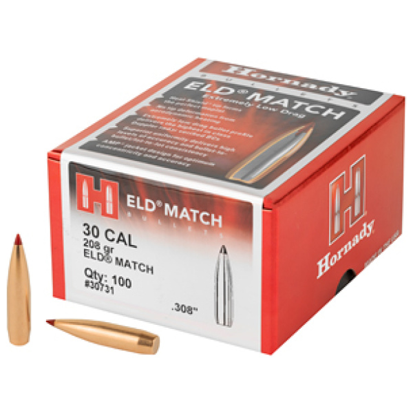 HRNDY ELD-M 30CAL .308 208GR 100CT