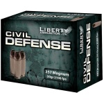 Liberty Civil Defense Handgun Ammunition .357 Mag 50 gr SCHP 2100 fps 20/ct