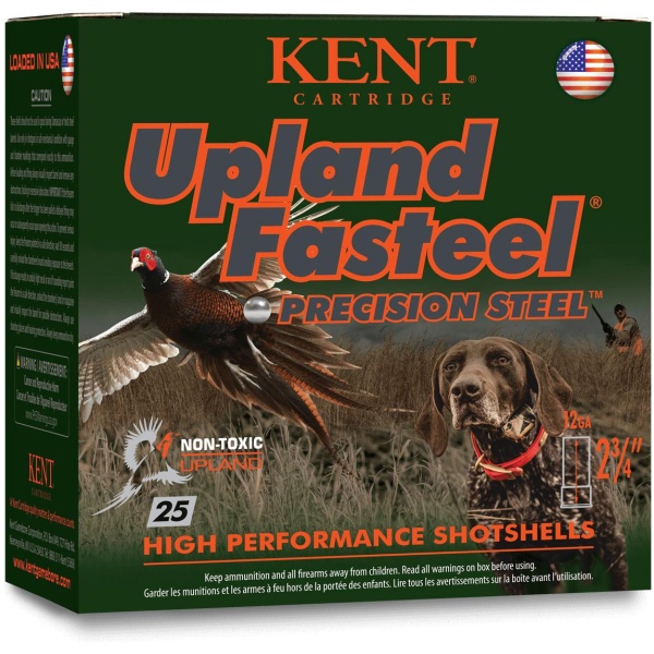 Kent Upland Fasteel Shotshells 12 ga 2-3/4" 1-1/8oz 1400 fps #5 25/ct