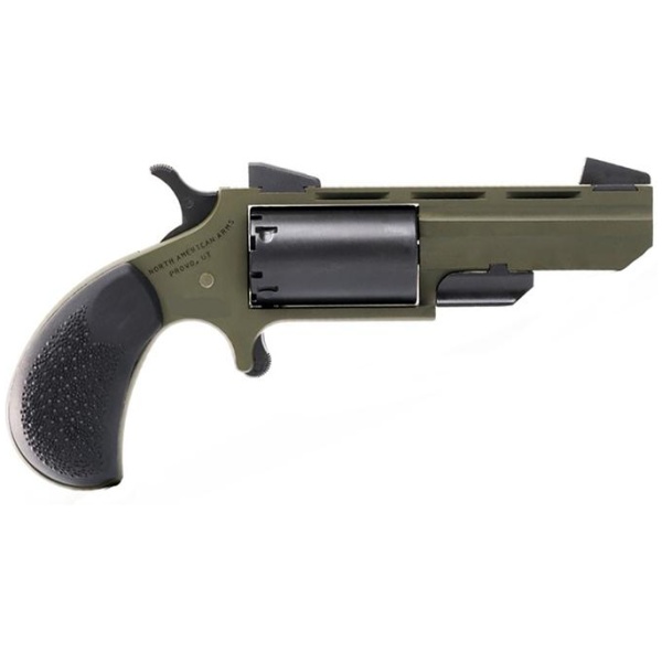 NAA Green Huntsman Handgun .22 LR 5rd Capacity 2" Barrel OD Green/Black