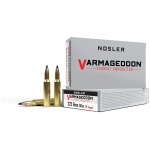 Nosler Ammo Varmageddon Rifle Ammunition .222 Rem 50g VG FBT 3150 fps 20/ct