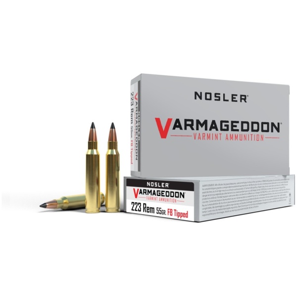 Nosler Varmageddon Rifle Ammunition .223 Rem 55 gr FB Tipped 3100 fps 20/ct
