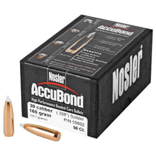 NOSLER 30 CAL 165GR ACCUBOND 50CT