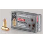 PPU Rangemaster Rifle Ammunition 9mm Luger 124gr FMJ 1263 fps 50/ct