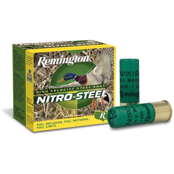 Remington Nitro-Steel High-Velocity Shotshells 12ga 3 in 1-1/4 oz #3 1450 fps 25/ct