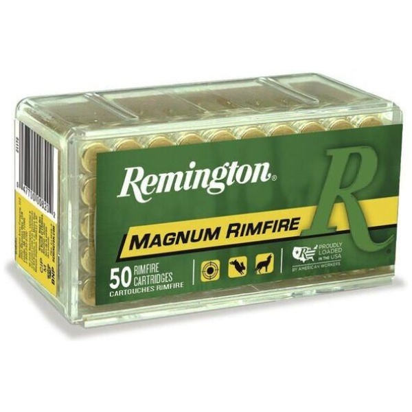 Remington Magnum Rimfire Ammunition .22 WMR 40 gr PSP 1910 fps 50/ct