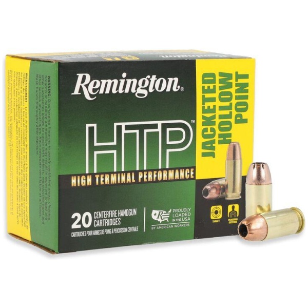 Remington HTP High Terminal Performance Handgun Ammo .45 Auto 185gr JHP 1000 fps 20/ct