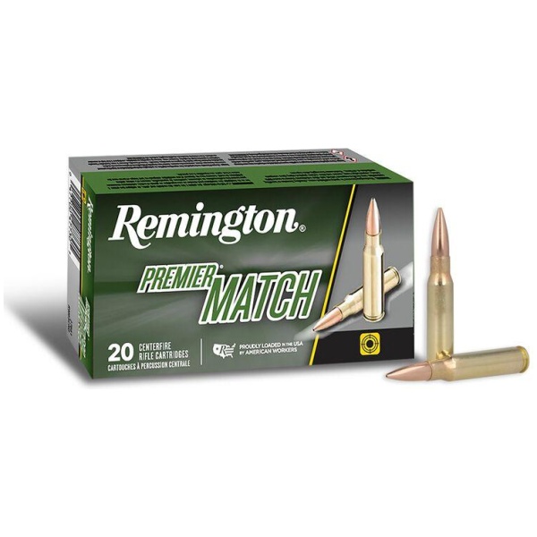 Remington Premier Match Rifle Ammunition .308 Win 168 gr BTHP 2680 fps 20/ct