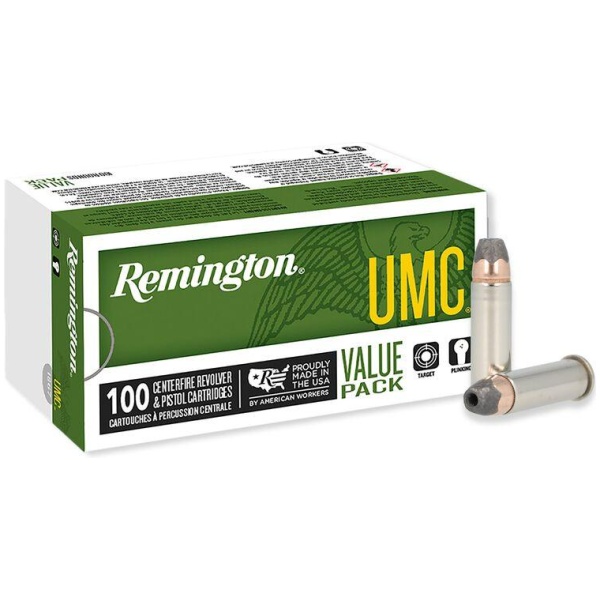 Remington UMC Handgun Ammunition .38 Spl (+P) 125 gr SJHP 945 fps 100/ct