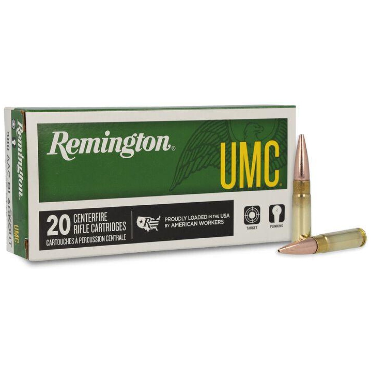 Rt26854-1. Jpg - remington umc rifle ammunition. 300 aac blackout 150gr fmj 1905 fps 20/ct - rt26854 1