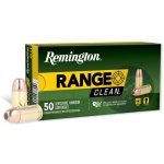 Remington Range Clean Handgun Ammunition .380 Auto 95gr FNEB 955 fps 50/ct