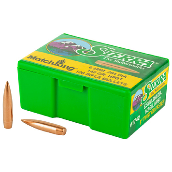 SIERRA MATCHKING .264 142GR 100CT
