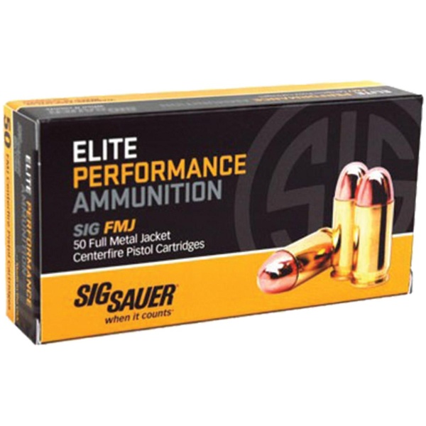 Sig Sauer Elite Performance Handgun Ammunition .40 S&W 180 gr FMJ 985 fps 50/ct