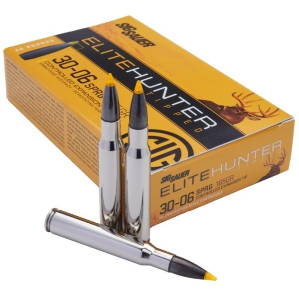 Sig Sauer Elite Hunting Rifle Ammunition .30-06 Sprg 165 gr Poly Tipped 2950 fps 20/ct