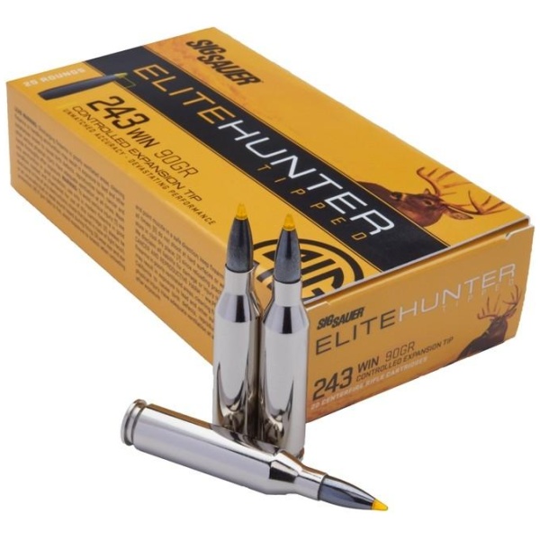 AMMO 243 WIN 90GR ELITE TIPPED HUNTING BOX/20