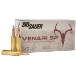 Sig Sauer Venari SP Rifle Ammunition .243 Win 100gr SP 2960 fps 20/ct