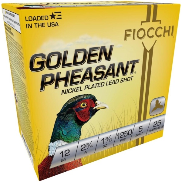 GOLDEN PHEASANT NP 12ga 2 3/4" 1 3/8oz #5 1250fps 25RD