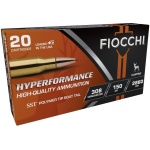 Fiocchi Hyperformance Hunt Rifle Ammunition .308 Win 150 gr SST 2860 fps 20/ct