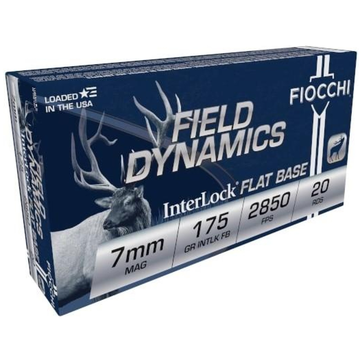 Fiocchi shooting dynamics rifle ammunition 7mm rem mag 175 gr fb 2850 fps 20/ct - image 1