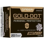 SPEER AMMUNITION GOLD DOT 30SC 115GR HP 20/200