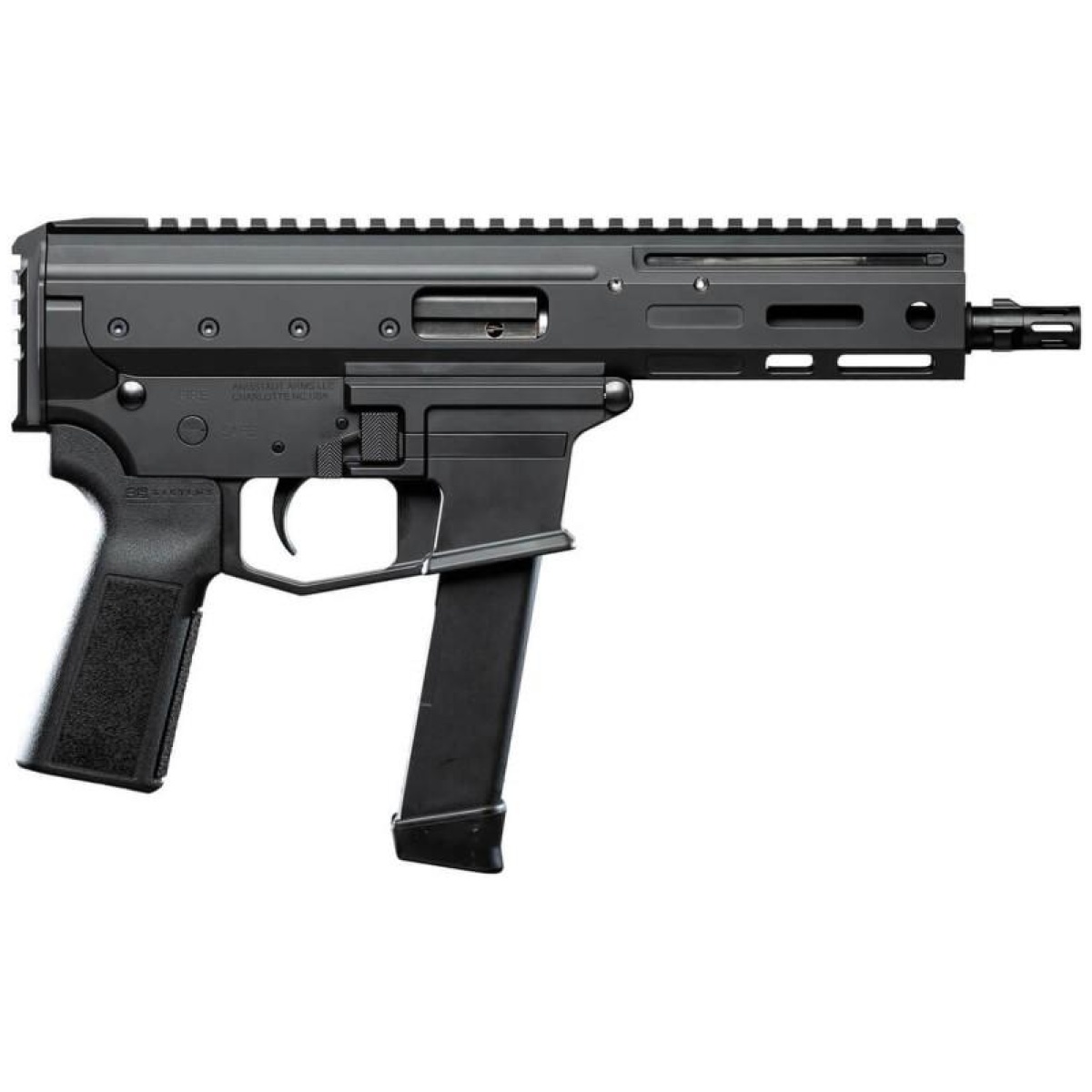 Angstadt arms mdp-9 gen 2 handgun 9mm luger 17rd magazines (2) 5. 85" 1/2x28 threaded barrel black - image 1