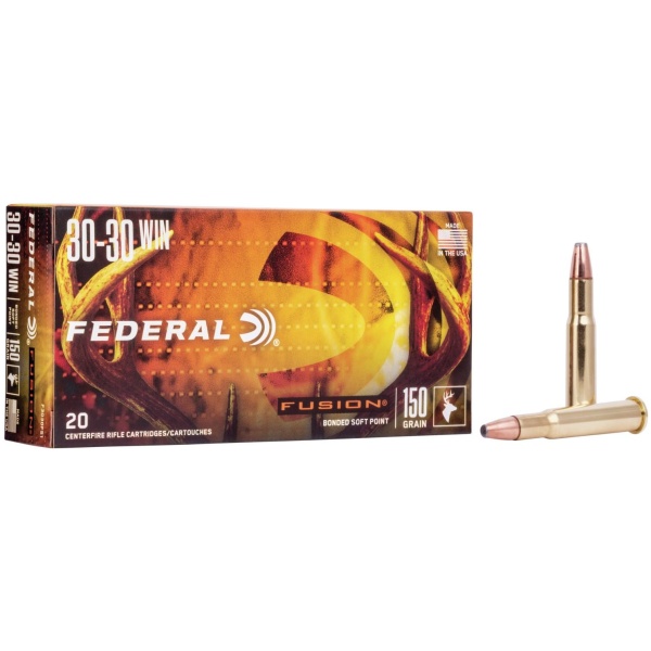Federal Fusion Rifle Ammunition .30-30 Win 150 gr BTSP 2390 fps - 20/box
