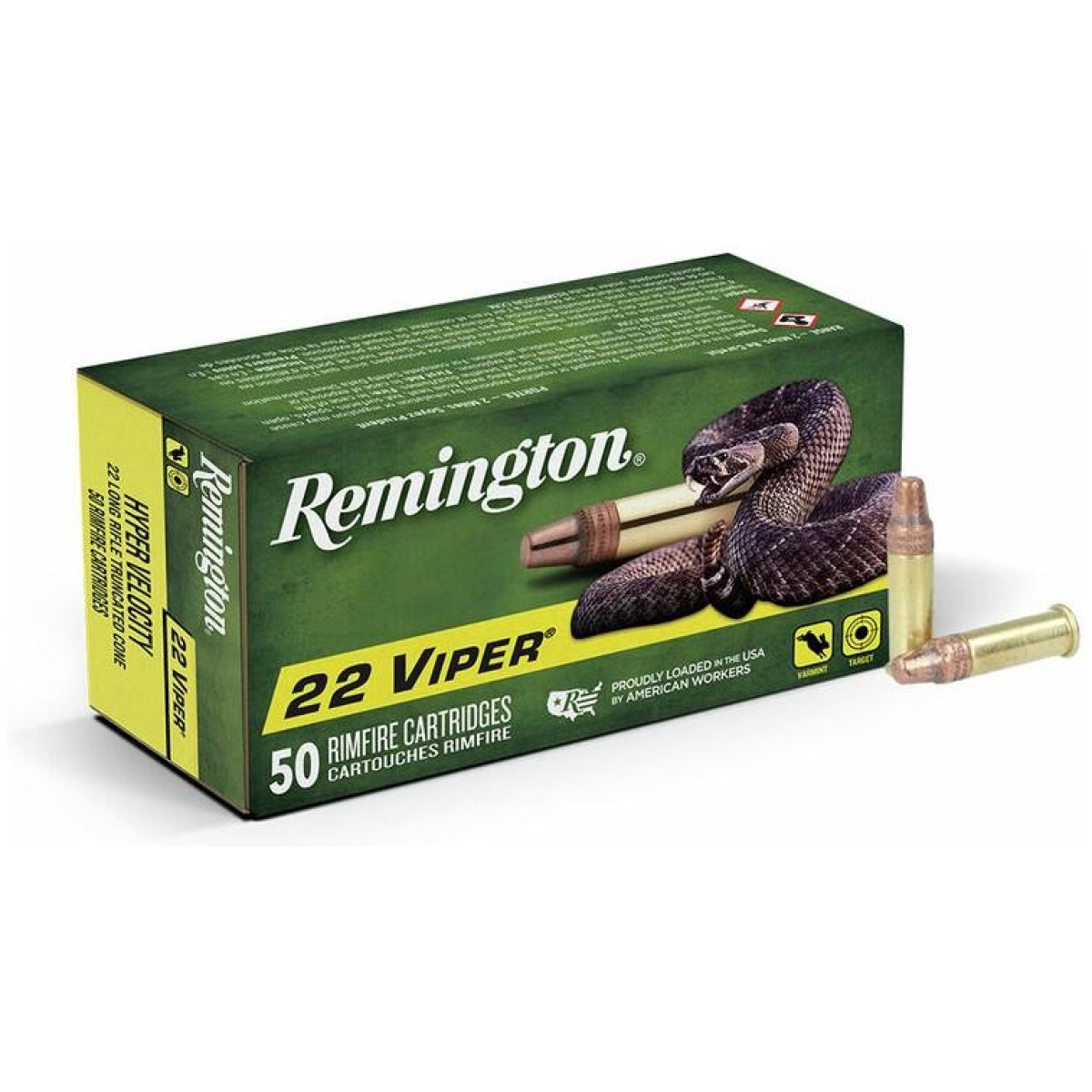 Rt21080-1. Jpg - remington. 22 viper rimfire ammunition. 22 lr 36 gr tcsb 1410 fps 50/ct - rt21080 1