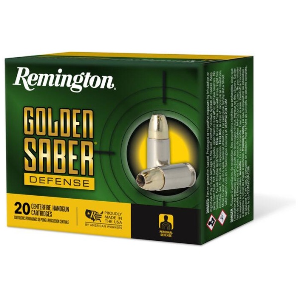 Remington Golden Saber Defense Handgun Ammunition .357 Mag 125gr BJHP 1220 fps 20/ct