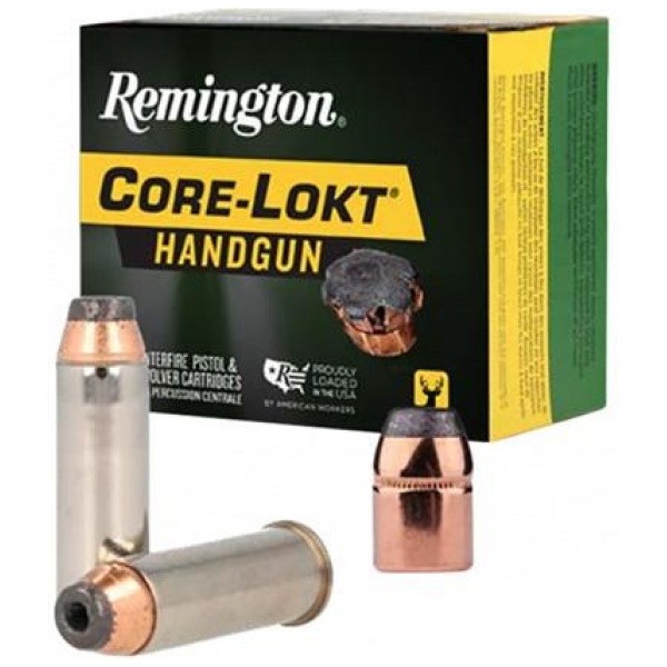 Remington Core-Lokt Handgun Ammunition 10mm Auto 200gr SJHP 1100 fps 20/ct