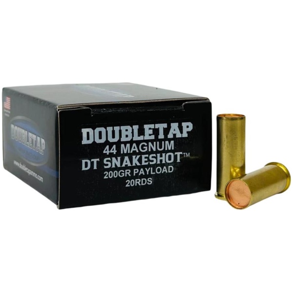 Double Tap DT Snake Shot Handgun Ammunition .44 Mag 200gr #9 Shot 1000 fps 20/ct