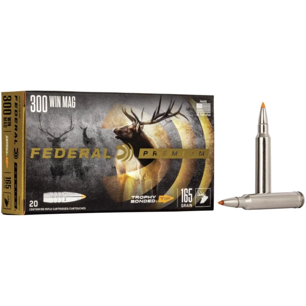 Federal Premium Vital-Shok Rifle Ammunition .300 Win Mag 165 gr TBT 3050 fps - 20/box