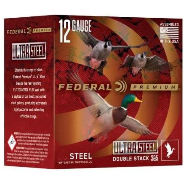Federal Premium Ultra Steel Shotshells 12ga 3" 1-1/4oz 1450 fps #2 Shot 10/ct