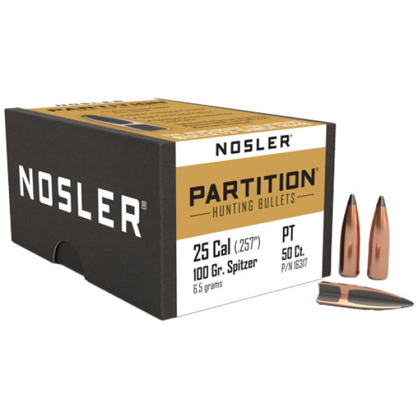 NOSLER BULLETS 25 CAL .257