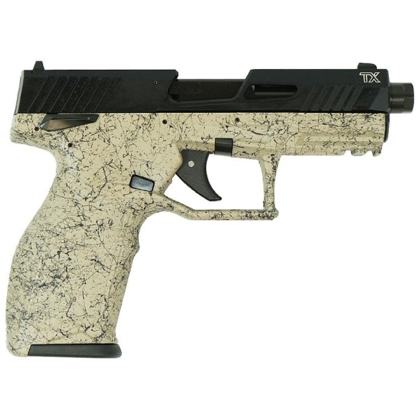 Taurus TX22 Handgun .22 LR 16&22rd Magazines 4.6" Barrel FDE Splatter on Black Slide/Black Frame