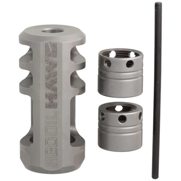 BROWNING RECOIL HAWG MUZZLE - BRAKE SILVER COLLARS & TOOL
