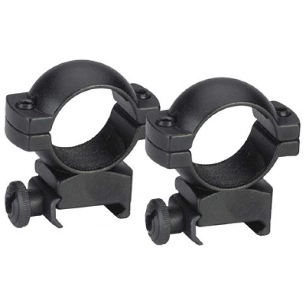 TRADITIONS RINGS 1" WEAVER - HIGH MATTE BLACK