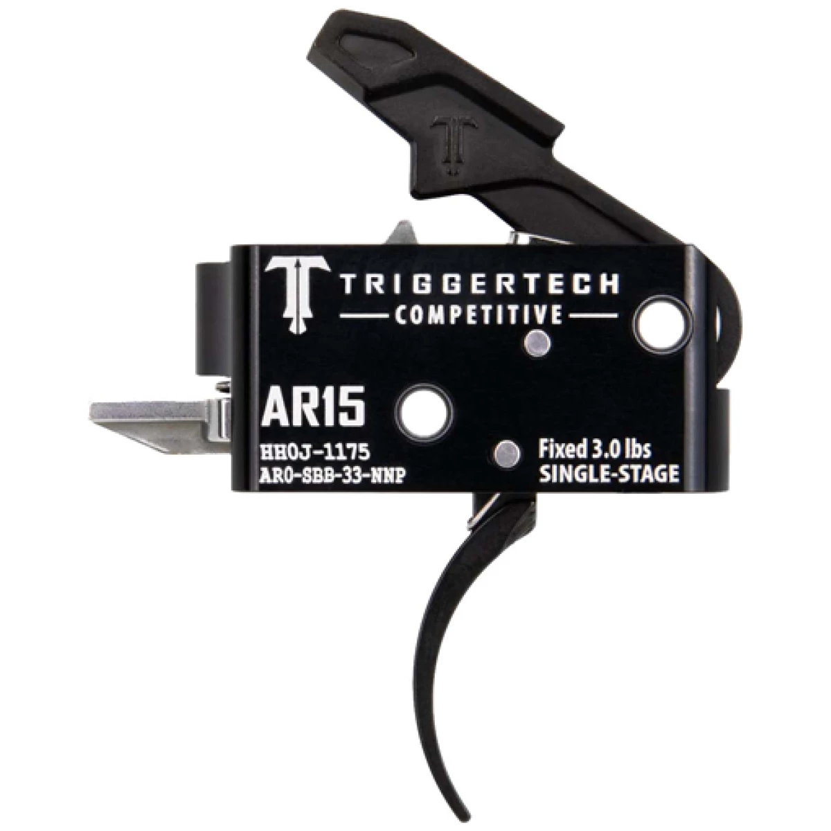 Triggertech ar-15 single stage - black competitive pro curved - image 1